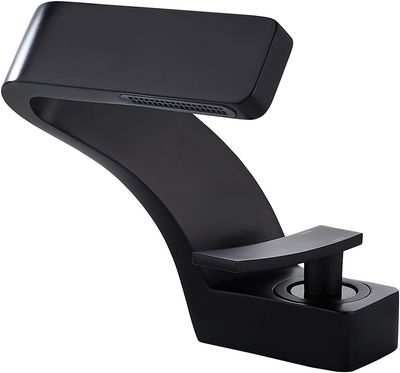 Black  Waterfall Bathroom Sink Faucet