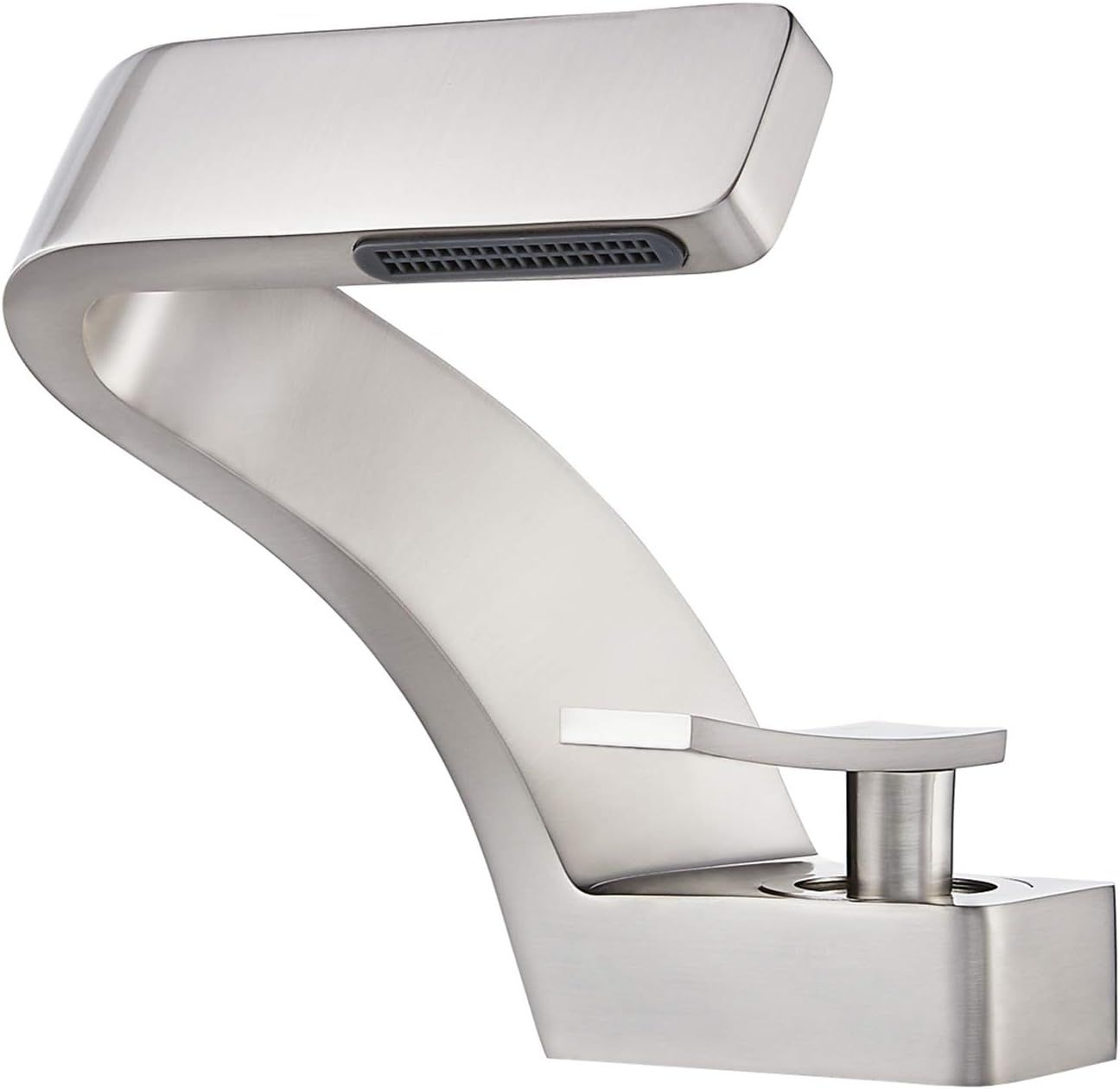 Silver Waterfall Bathroom Sink Faucet