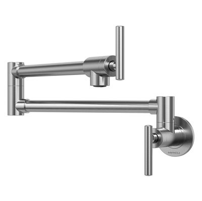 Wall Mount Chrome Folding Stretchable Brass Kitchen Faucet