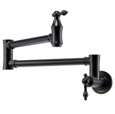 Wall Mount Kitchen Faucet Matte Black