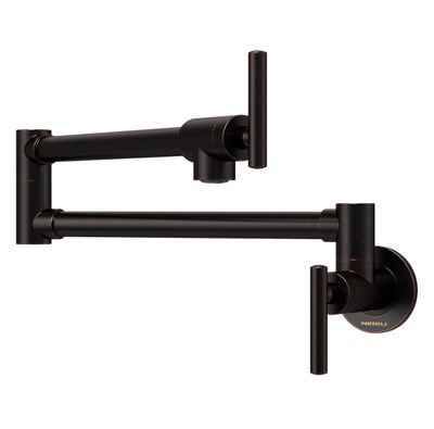 Wall-mounted  Oil Rubbed Bronze Kitchen Faucet