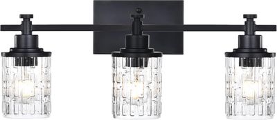 5 Light Bathroom Vanity Light Black, Modern Vanity Wall Light Fixtures