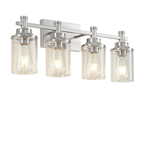 4-Light Bathroom Vanity Light Fixtures