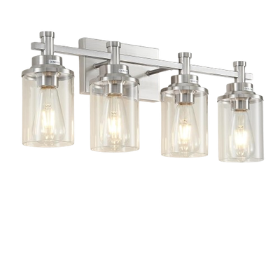 4-Light Bathroom Vanity Light Fixtures