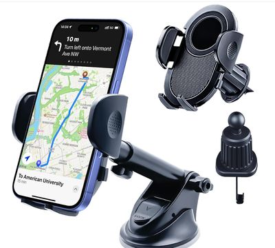 3-in-1 Car Phone Holder – Mount for Windshield, Dashboard, and Vent