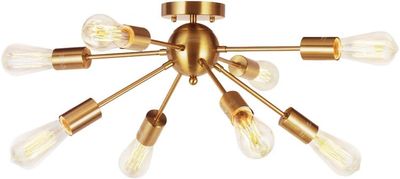 Mid-Century Modern Starburst Pendant Ceiling Light