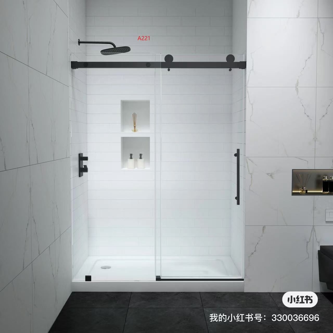 Glass Door Showers Model 222