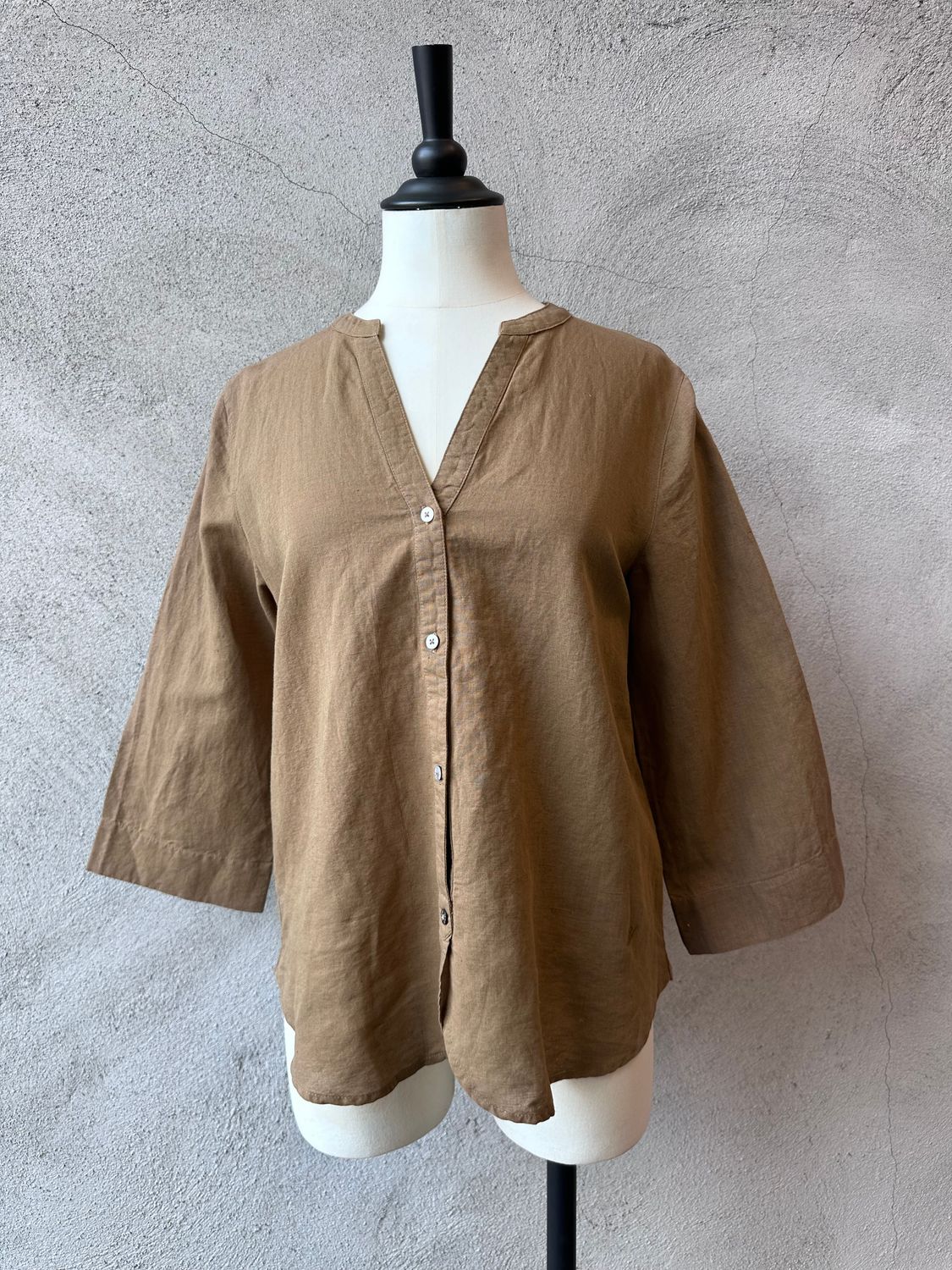 Long Bi-Material Shirt