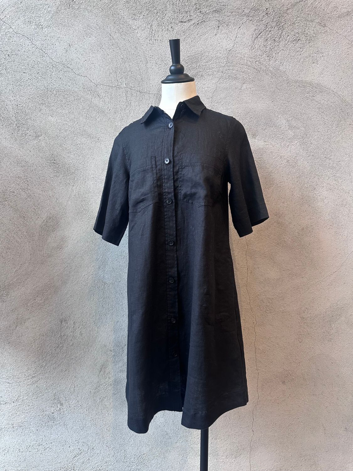 Sardiae Linen Shirt Dress