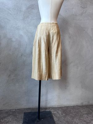 Crinkled Effect Bermuda Shorts