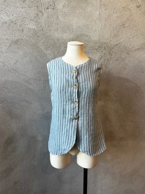100% Linen Woven Vest