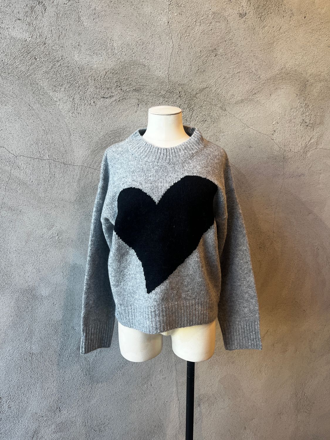 Athena Heart Crew Sweater
