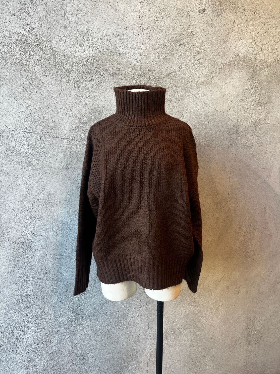 Aggie Mock Sweater, Color: Cocoa, Size: XS