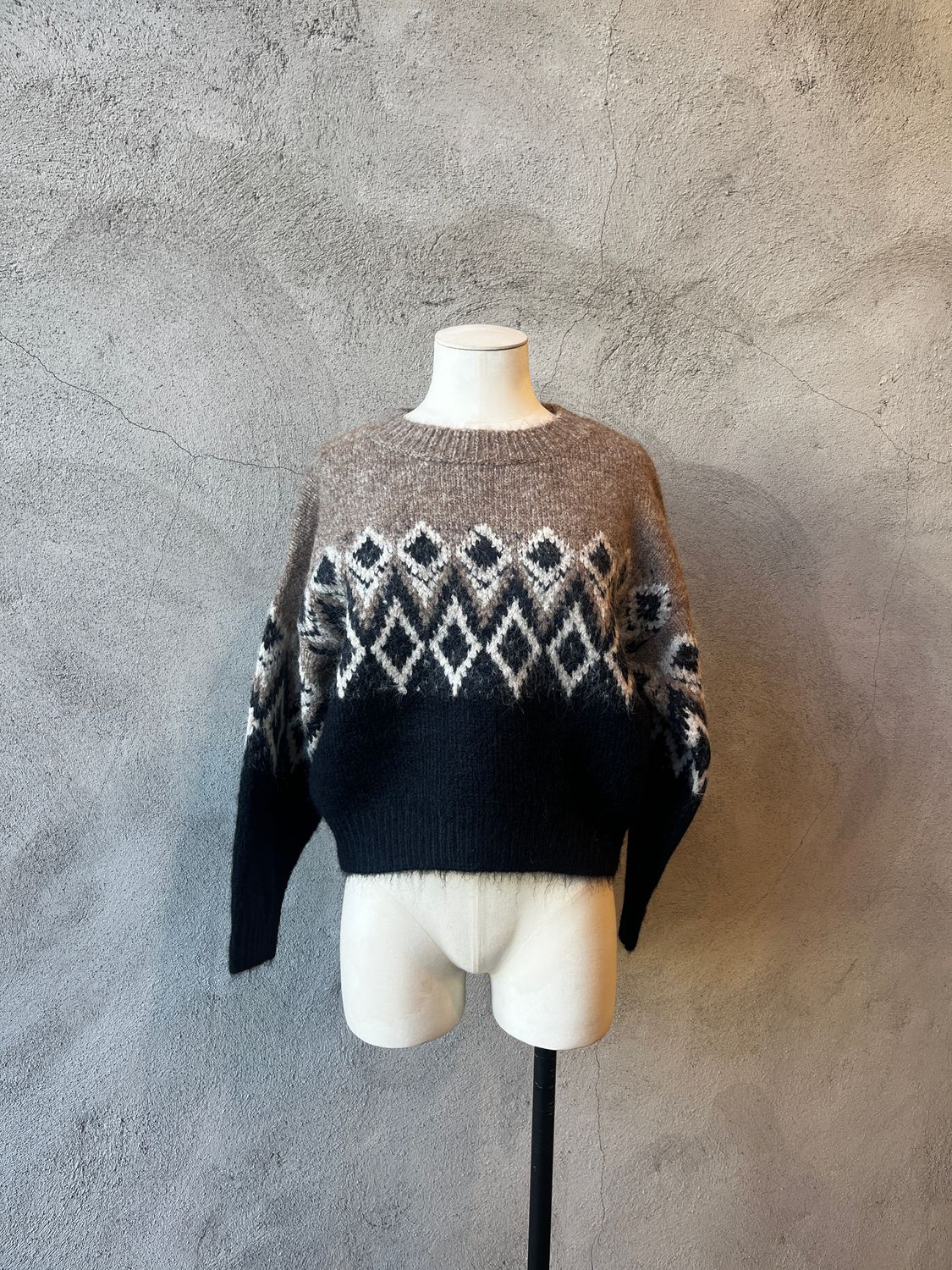Aria Fair Isle Crew Sweater