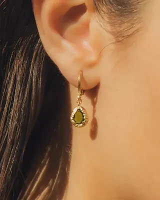 Lysia Dark Green Earrings