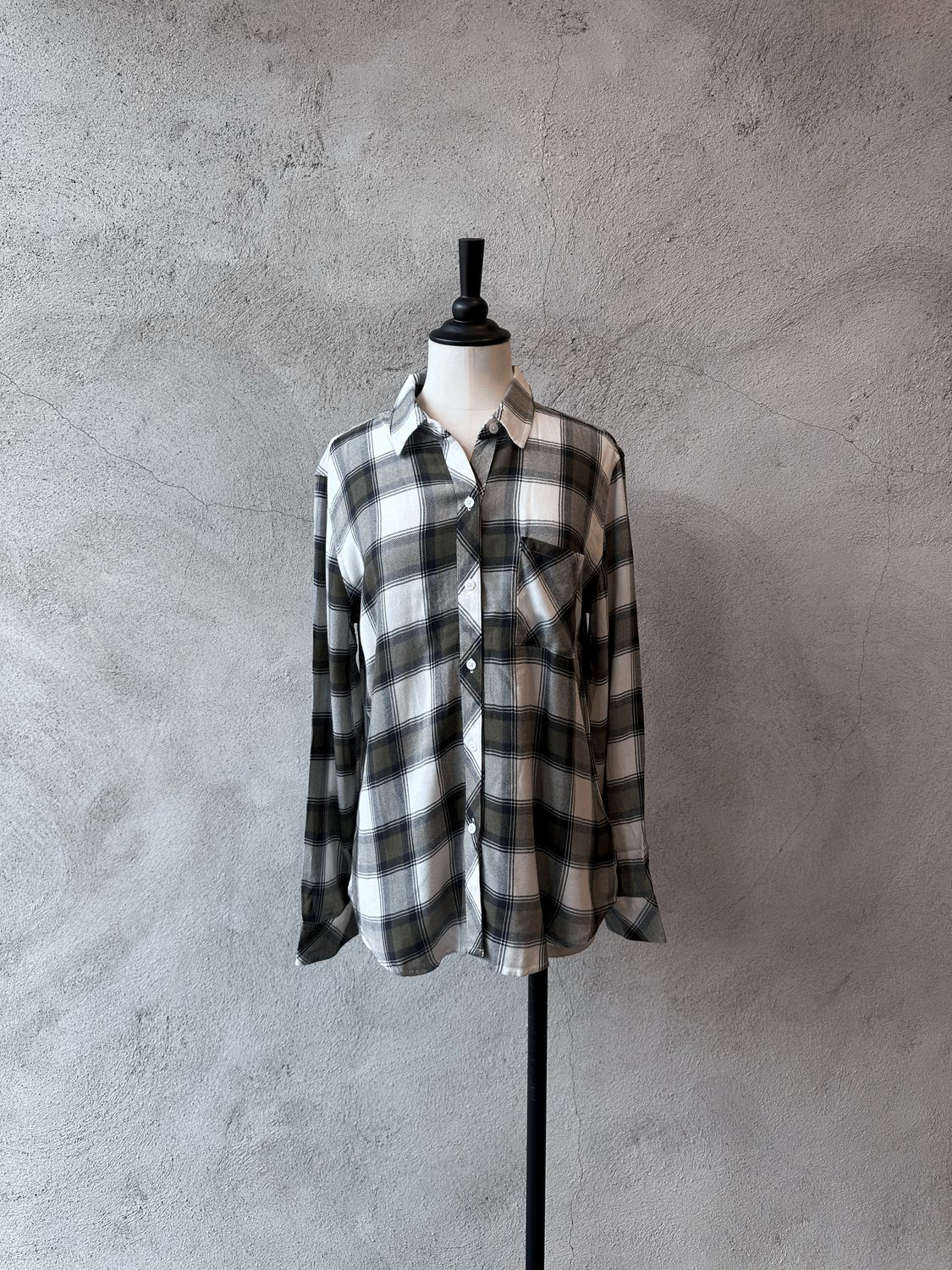 Hunter Plaid Button-Up