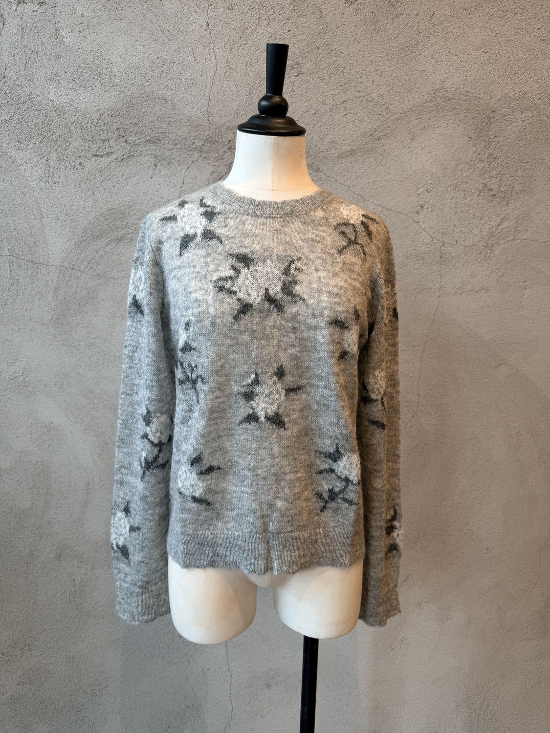 Jacquard Floral Sweater