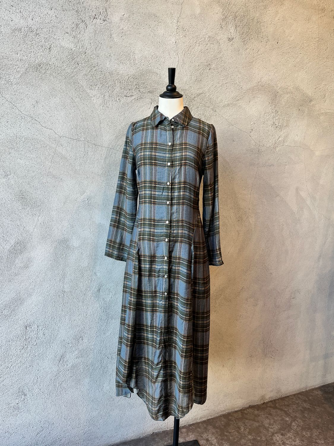 Midi Plaid Dress
