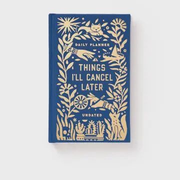 Brass Monkey Things I&#39;ll Cancel Later Undated Mini Planner
