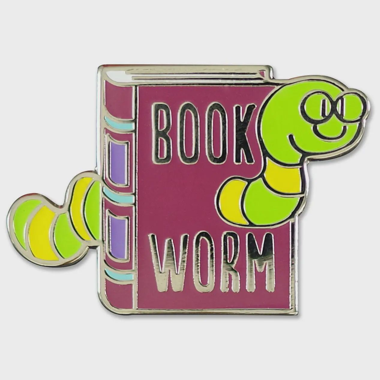Enamel Pin Bookworm