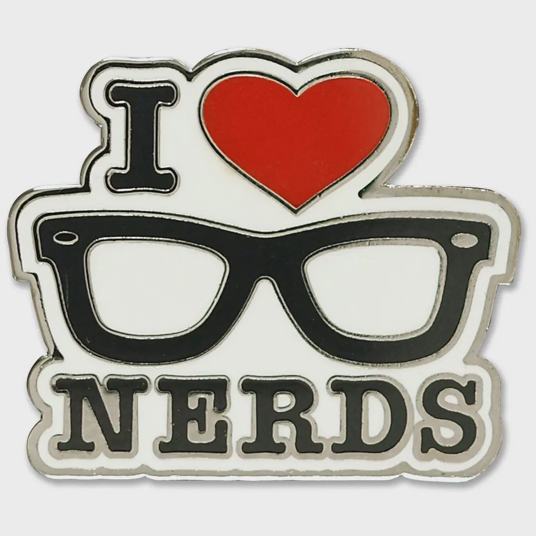 Enamel Pin I Love Nerds