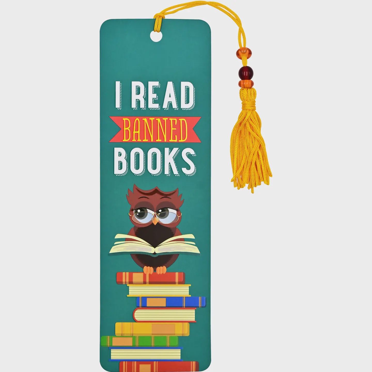 I Read Banned Books Beaded Bookmark