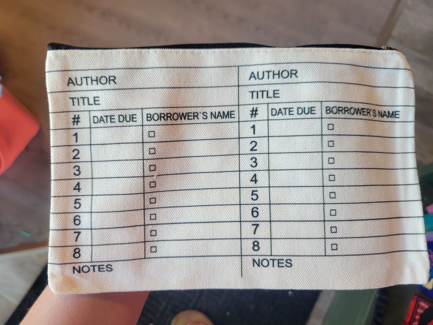 Library Card Pencil Case