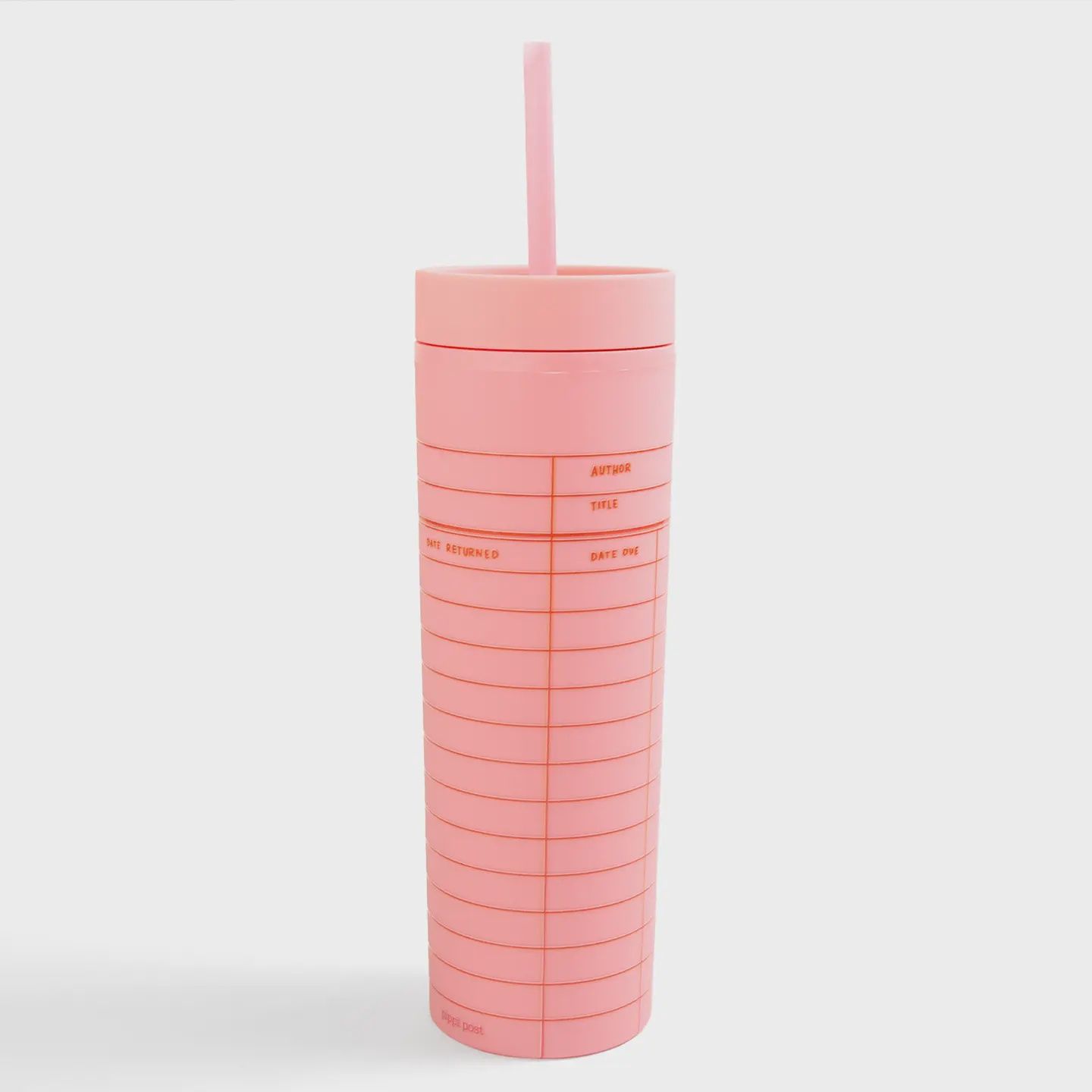Pink Library Card 16oz Tumbler