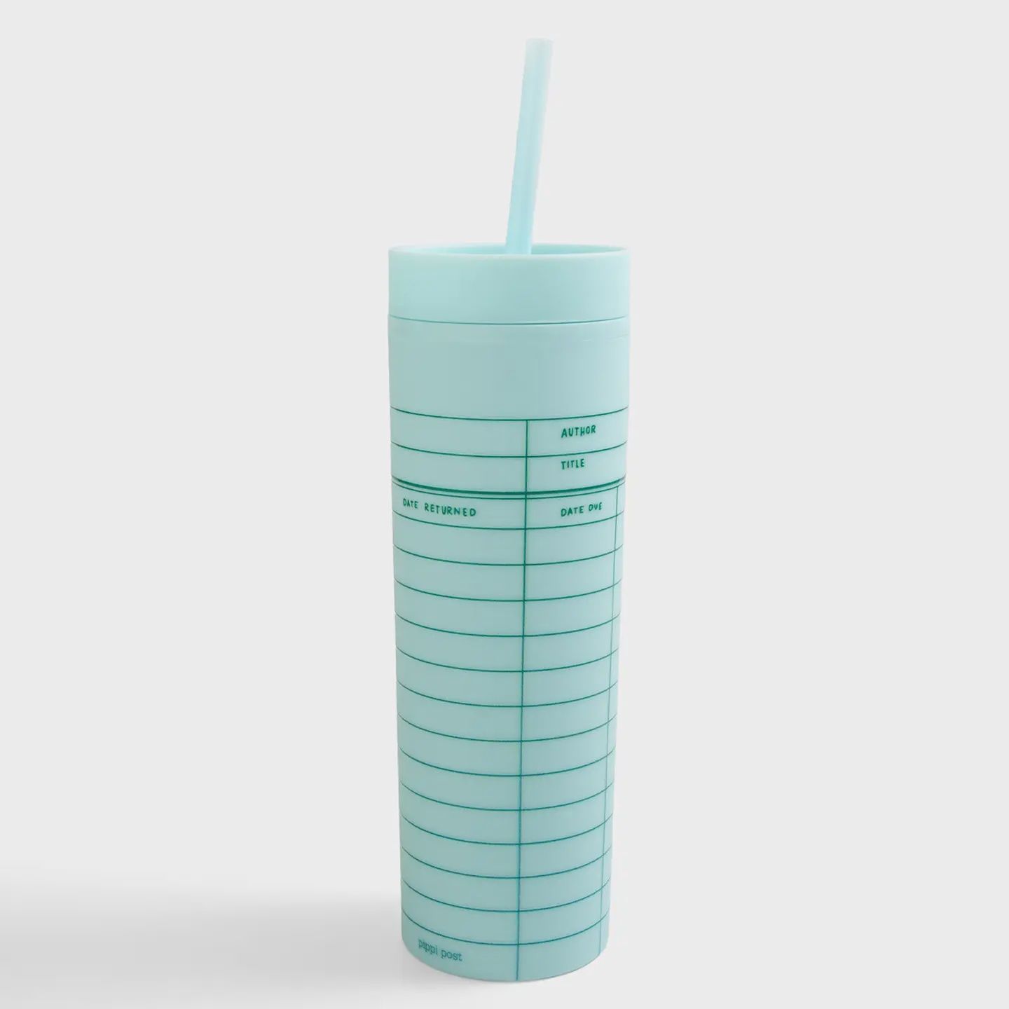 Sky Blue Library Card 16oz Tumbler