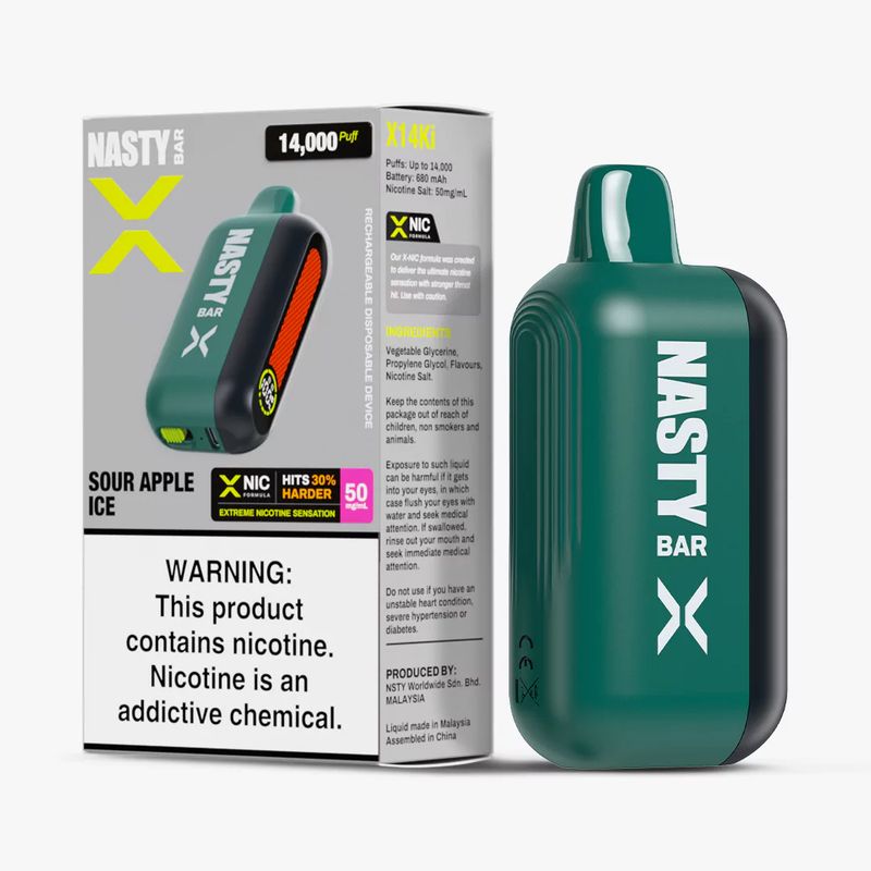 Nasty Bar X14KI - Sour Apple Ice