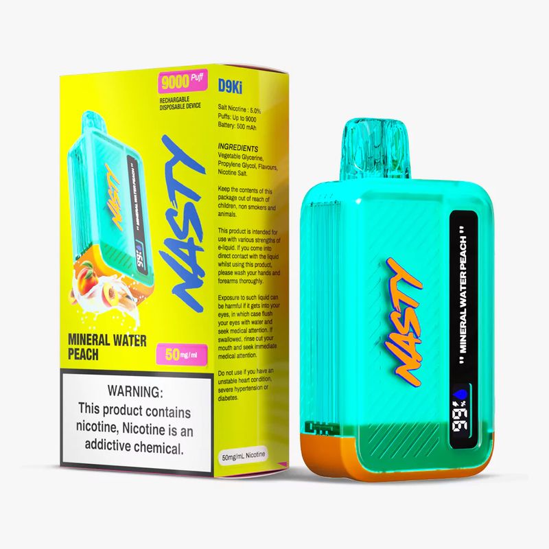 Nasty Bar D9KI - Mineral Water Peach 50mg