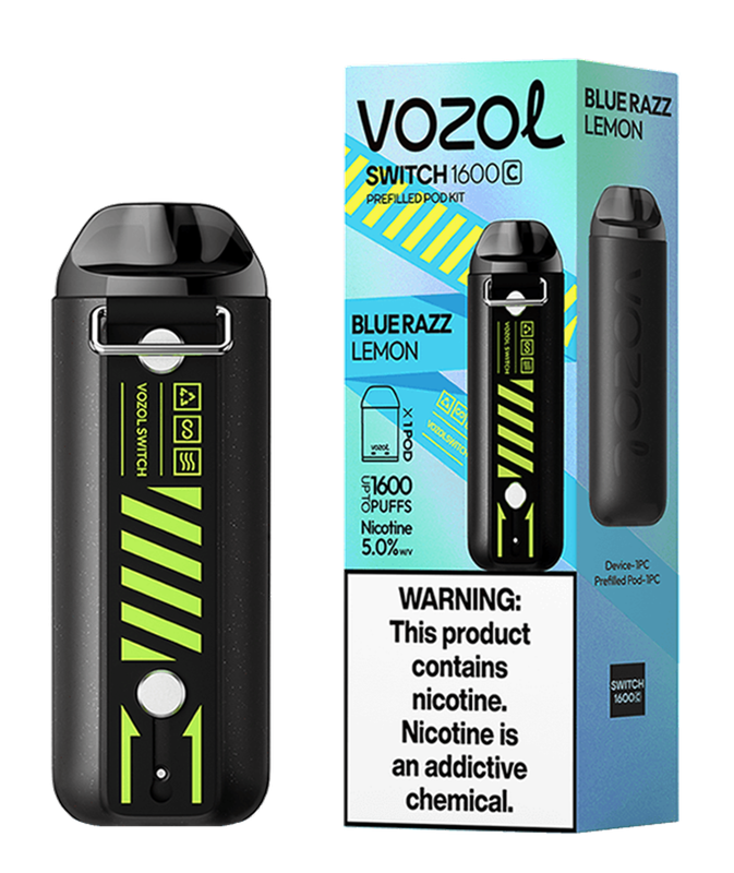 Vozol Switch 1600 – Blue Razz Lemon Kit