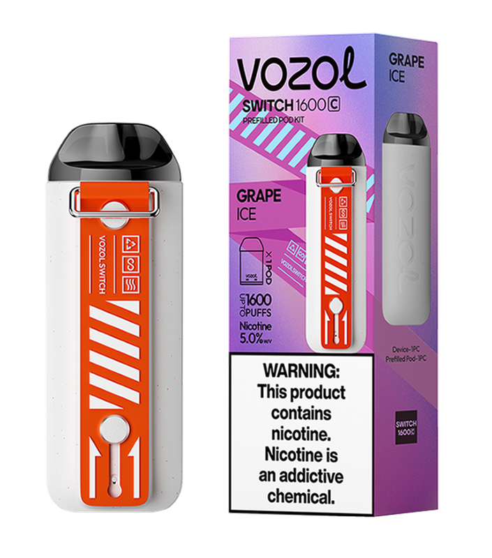 Vozol Switch 1600 – Grape Ice Kit