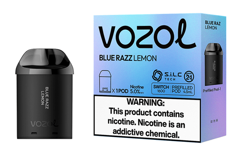 Vozol Switch 1600 – Blue Razz Lemon Pod