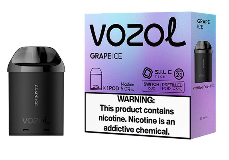 Vozol Switch 1600 – Grape Ice Pod