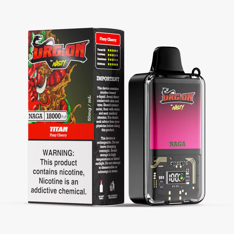 Nasty Bar DragOn 18k Fizzy Cherry 50mg