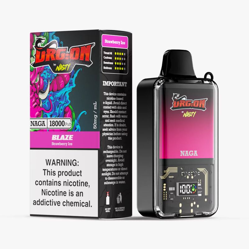 Nasty Bar DragOn 18k Strawberry Ice 50mg