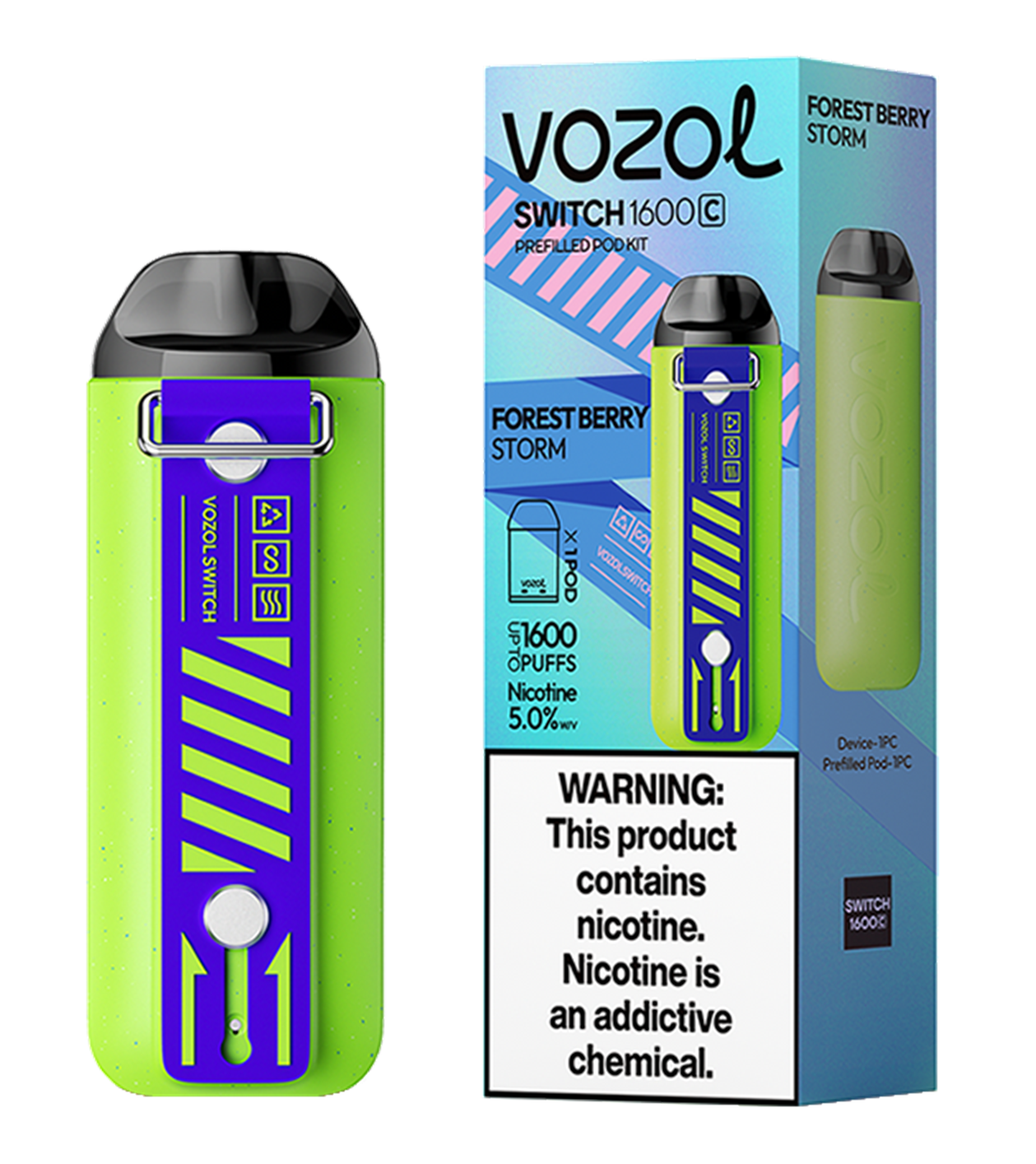 Vozol Switch 1600 – Forest Berry Storm Kit