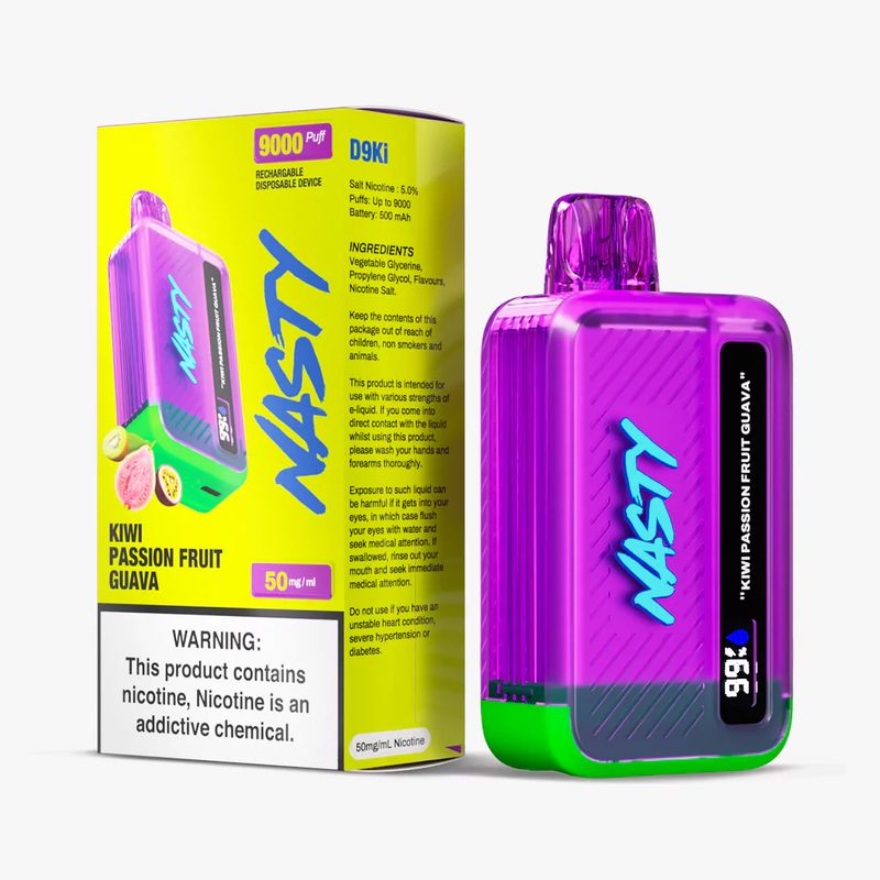 Nasty Bar D9KI - Kiwi Passion Fruit Guava 50mg