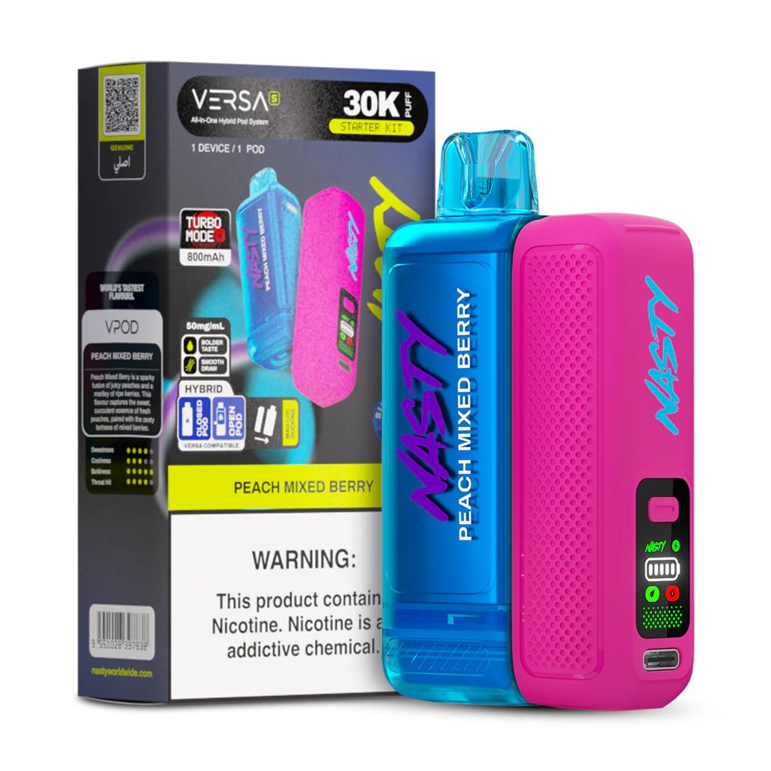 Nasty Versa 30k Kit Peach Mixed Berry