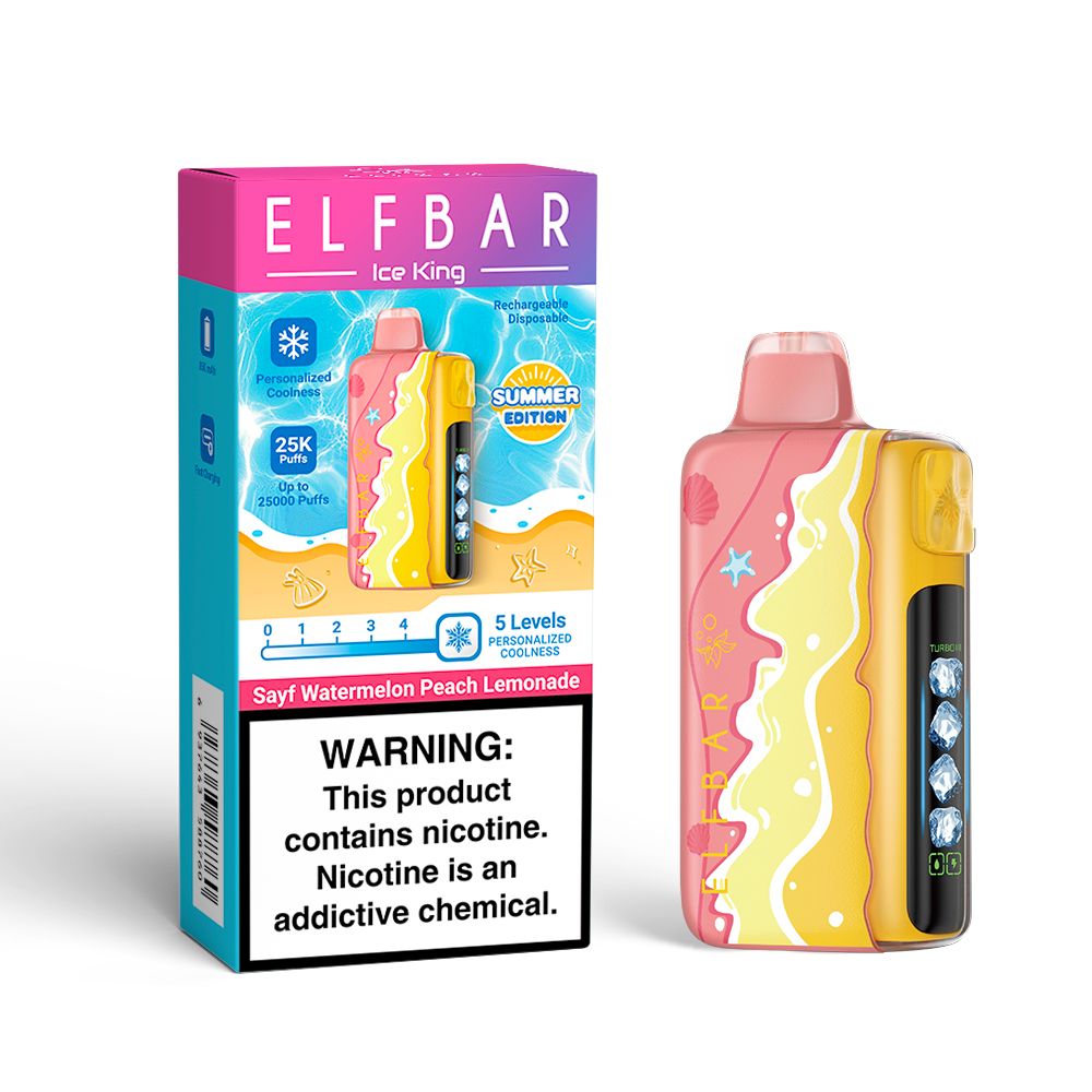 Elfbar Ice King 25k (Summer edition) W/melon Peach Lemonade 50mg