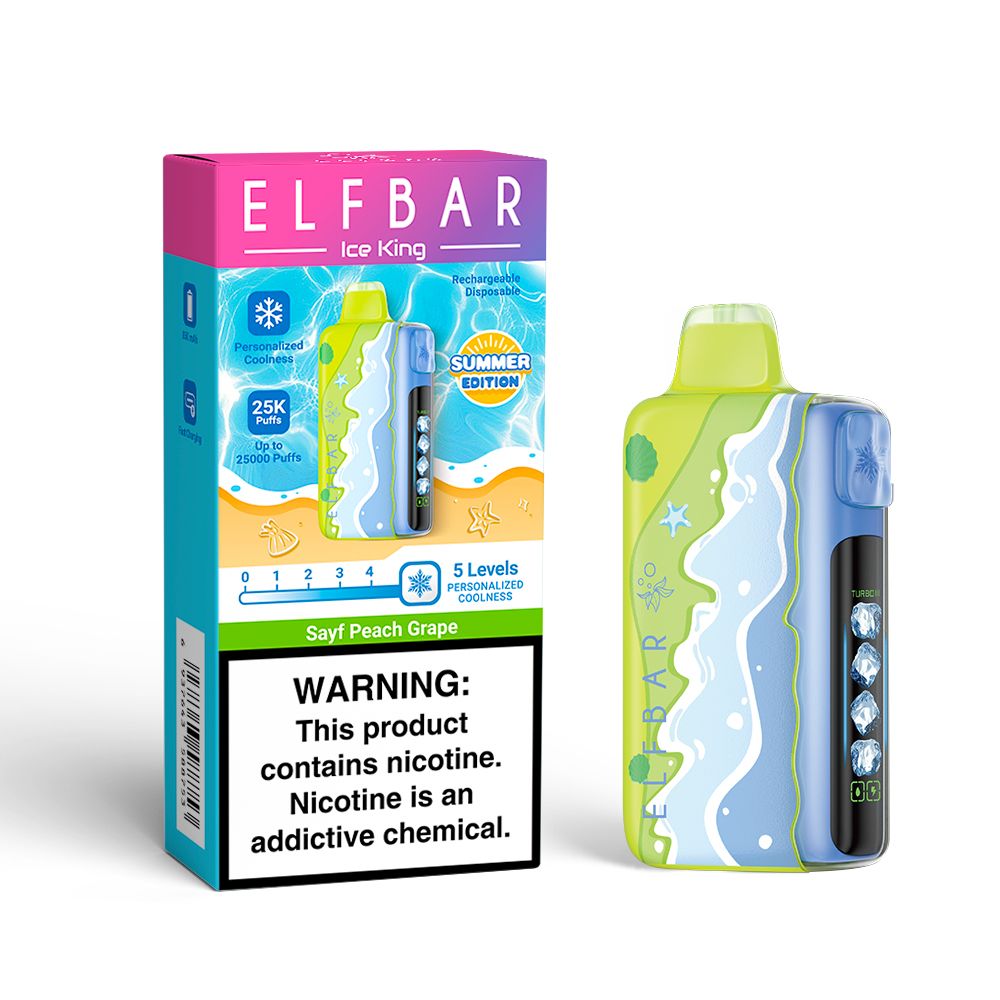 Elfbar Ice King 25k (Summer edition) Peach Grape 50mg