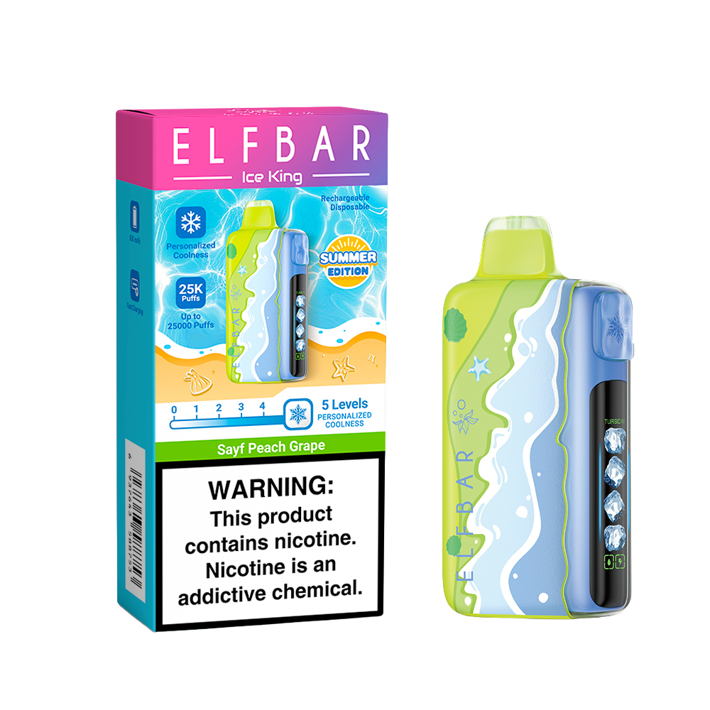 Elfbar Ice King 25k (Summer edition) Peach Grape 50mg