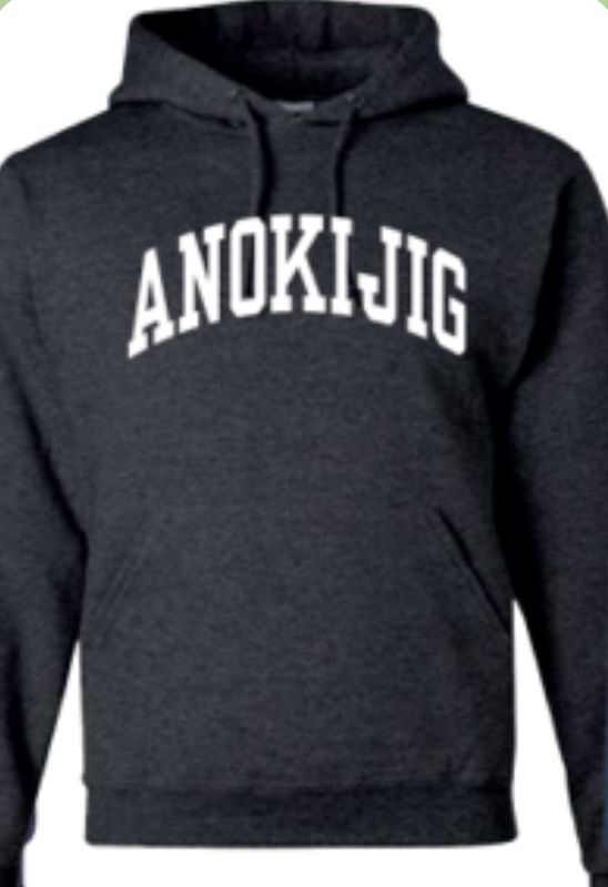 Gray Anokijig Classic Hoodie