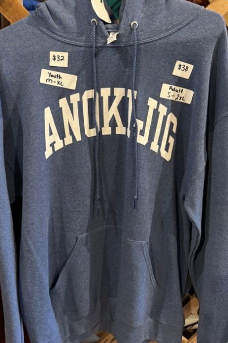 Blue Anokijig Classic Hoodie