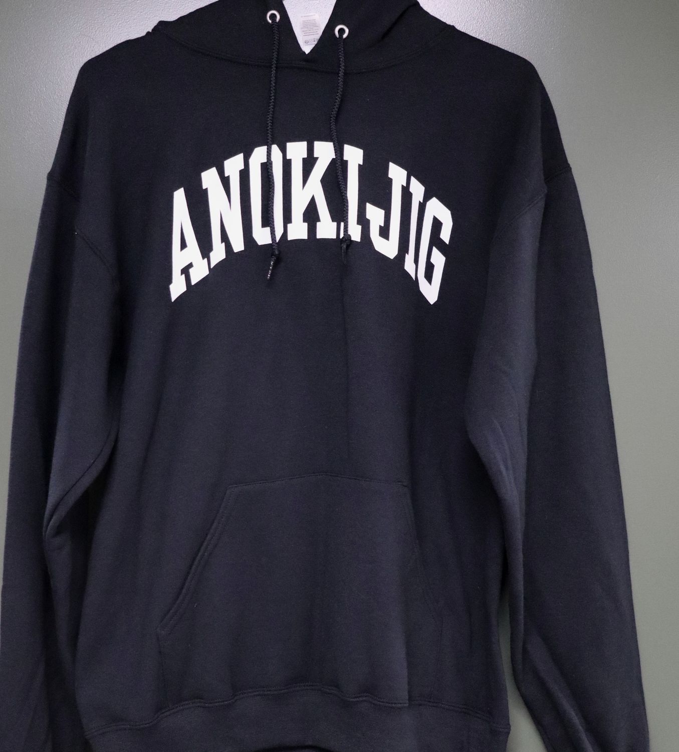 Black Anokijig Classic Hoodie
