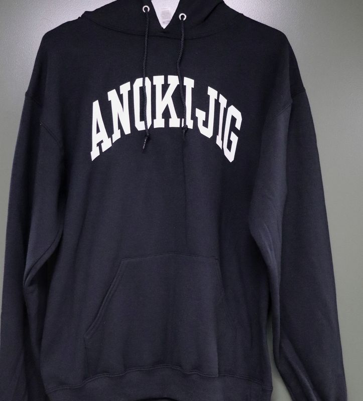 Black Anokijig Classic Hoodie