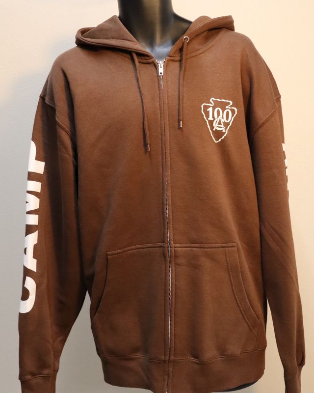 Brown Zip Up Hoodie