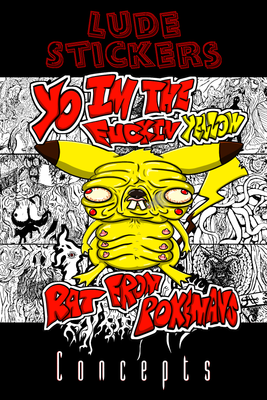 4&quot; The Yellow Rat from Pokemanz Sticker