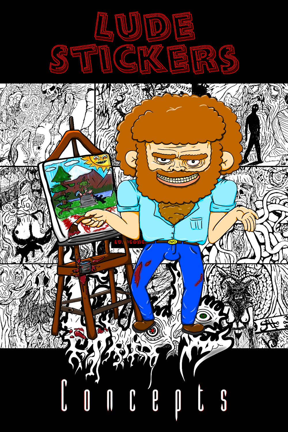 4&quot; Happy Little Accidents Sticker